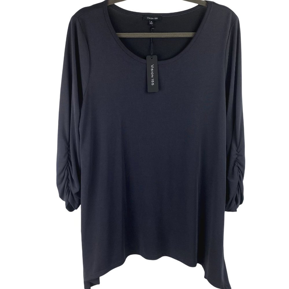 Vision 155 Black Sheer Blouse